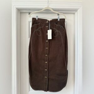 Love the Label Apolline Midi Skirt NWT